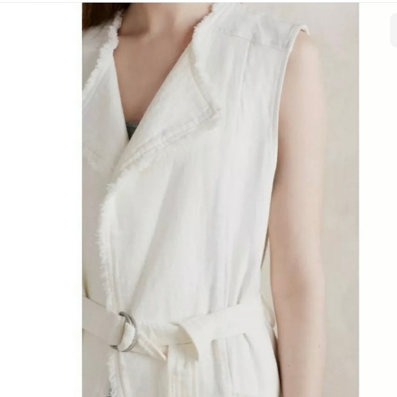 Anthropologie Elevenses frayed Luna open style vest - Picture 4 of 11